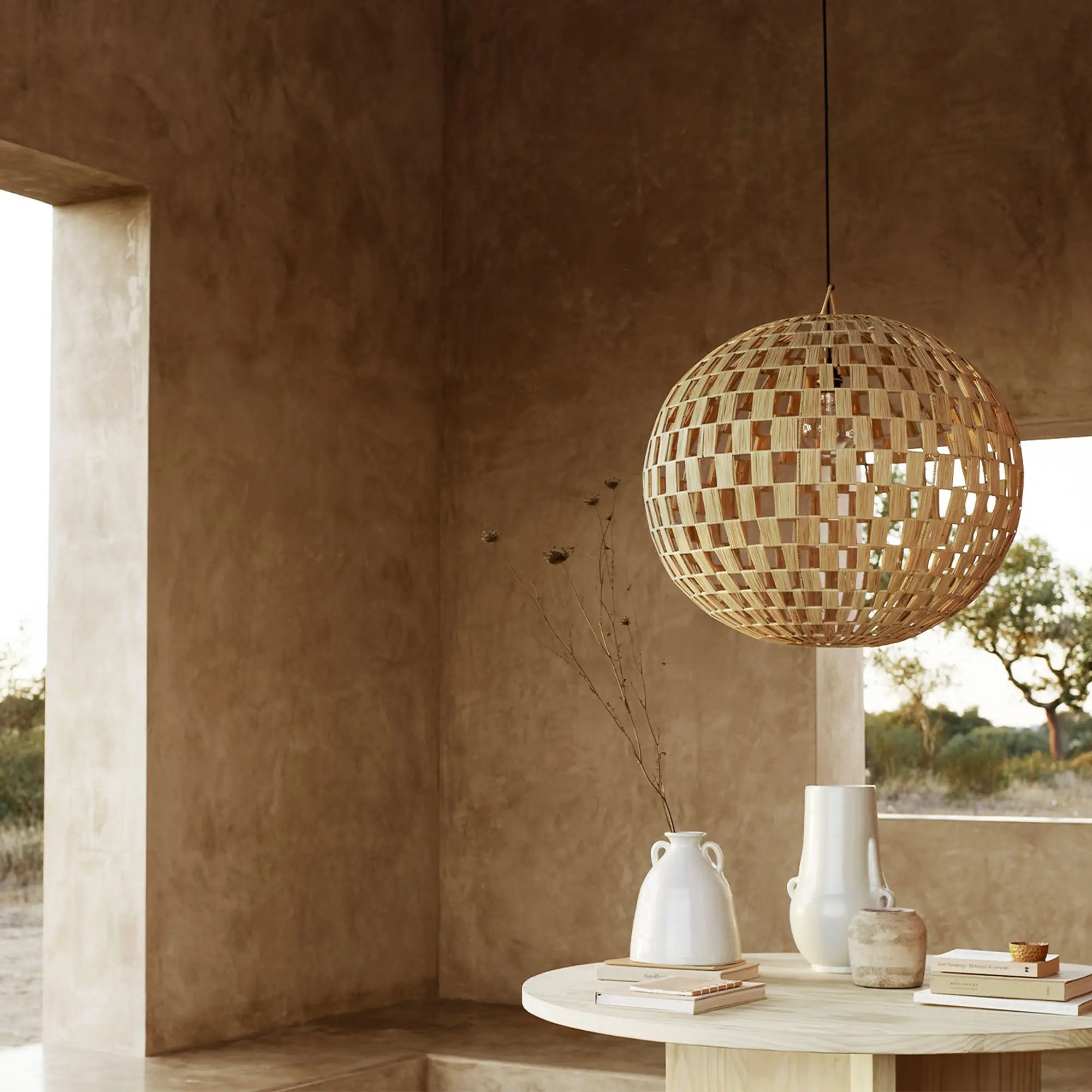 Raffia Lampshade