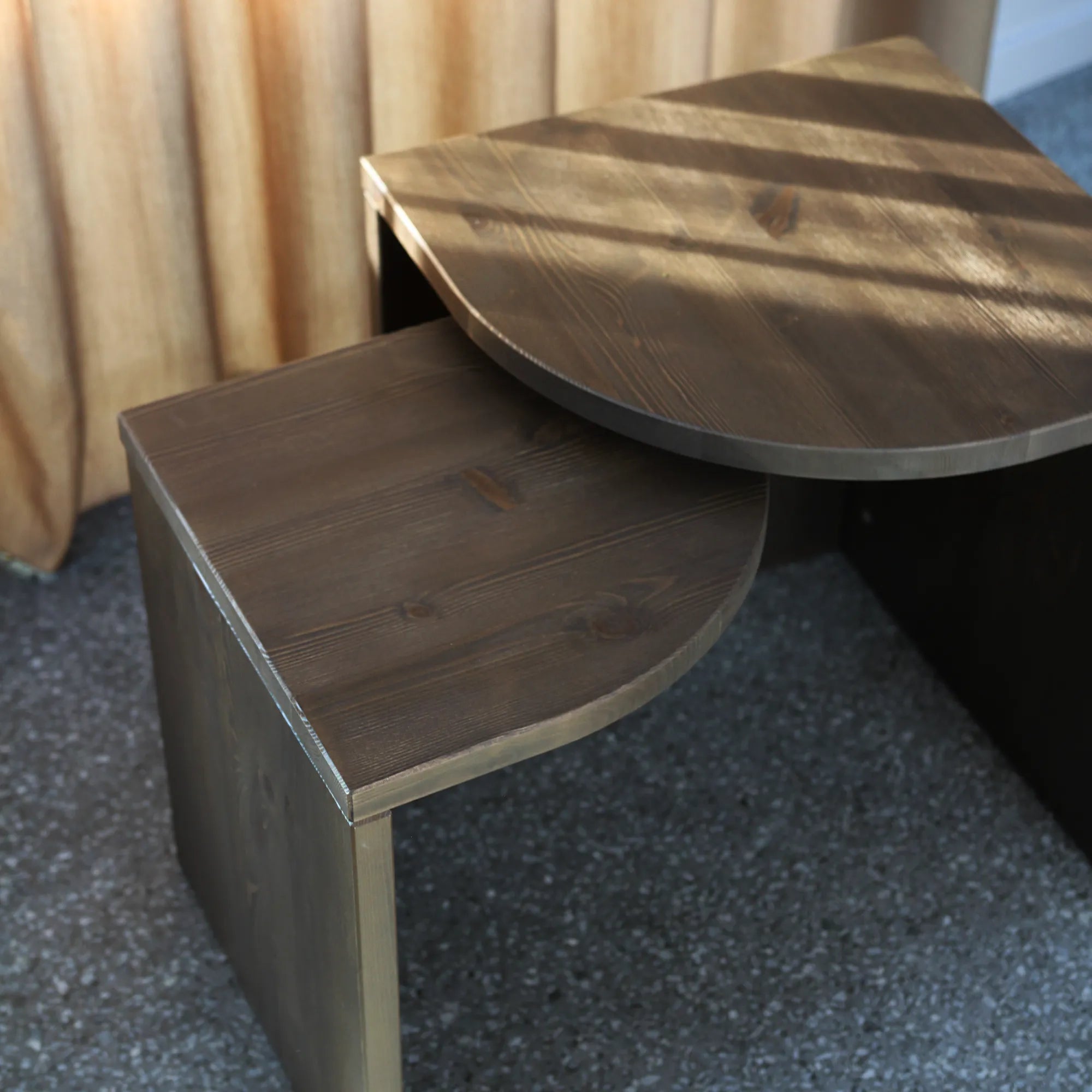 Combine Side Tables Set - Carob Brown