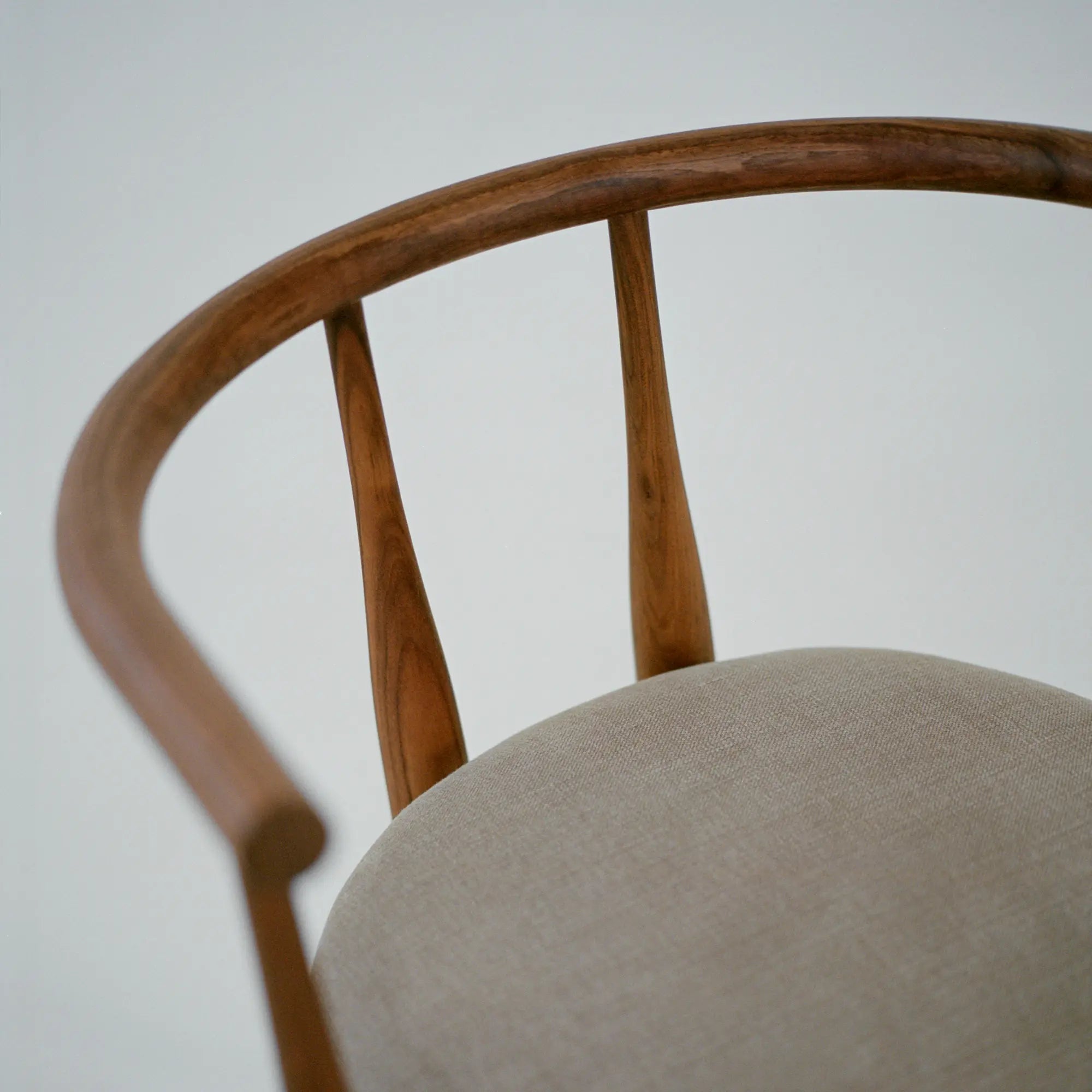 Sophisticated Bukowski Chair with nailhead trim and rolled arms