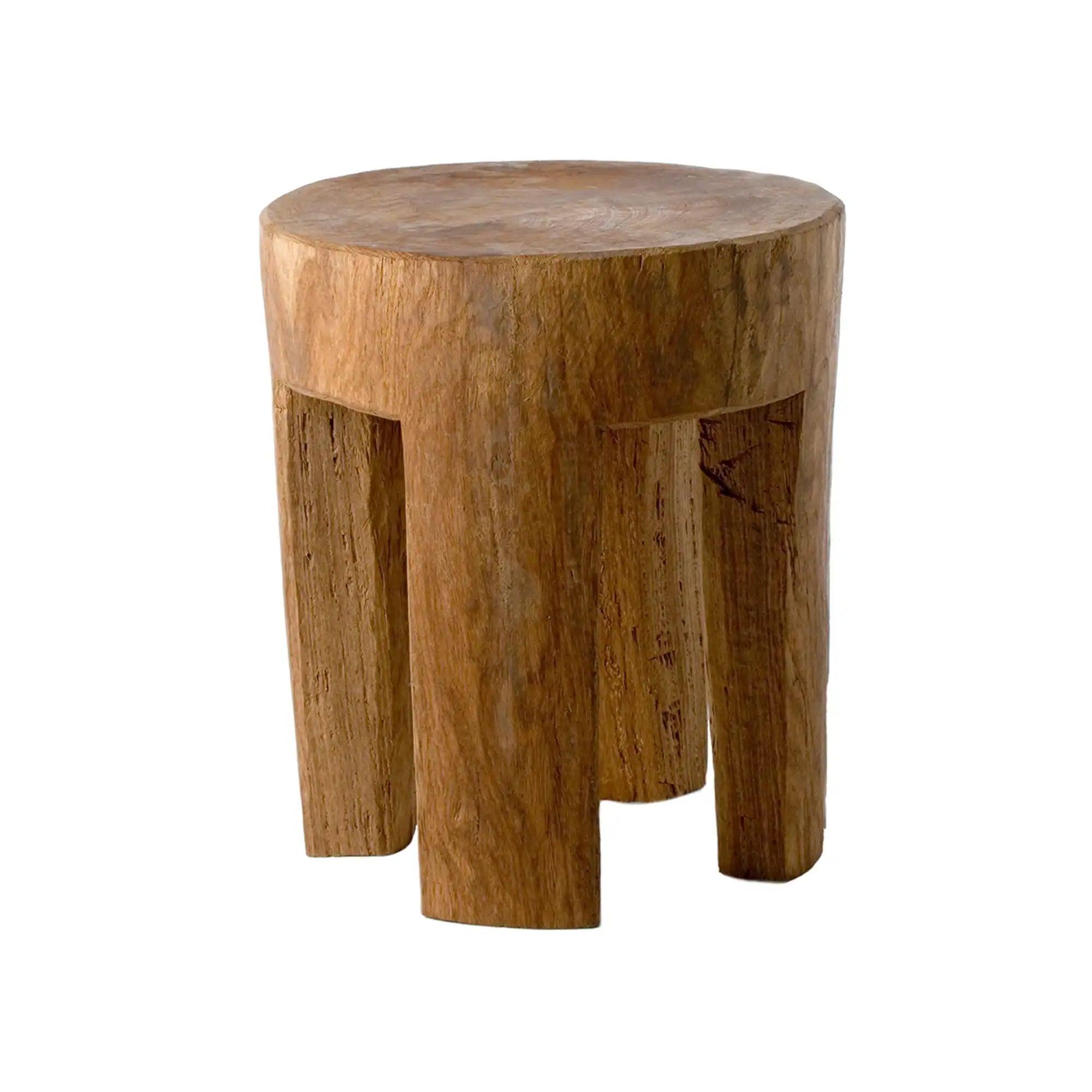 Round Four Square Legs Stool - THAT COOL LIVING