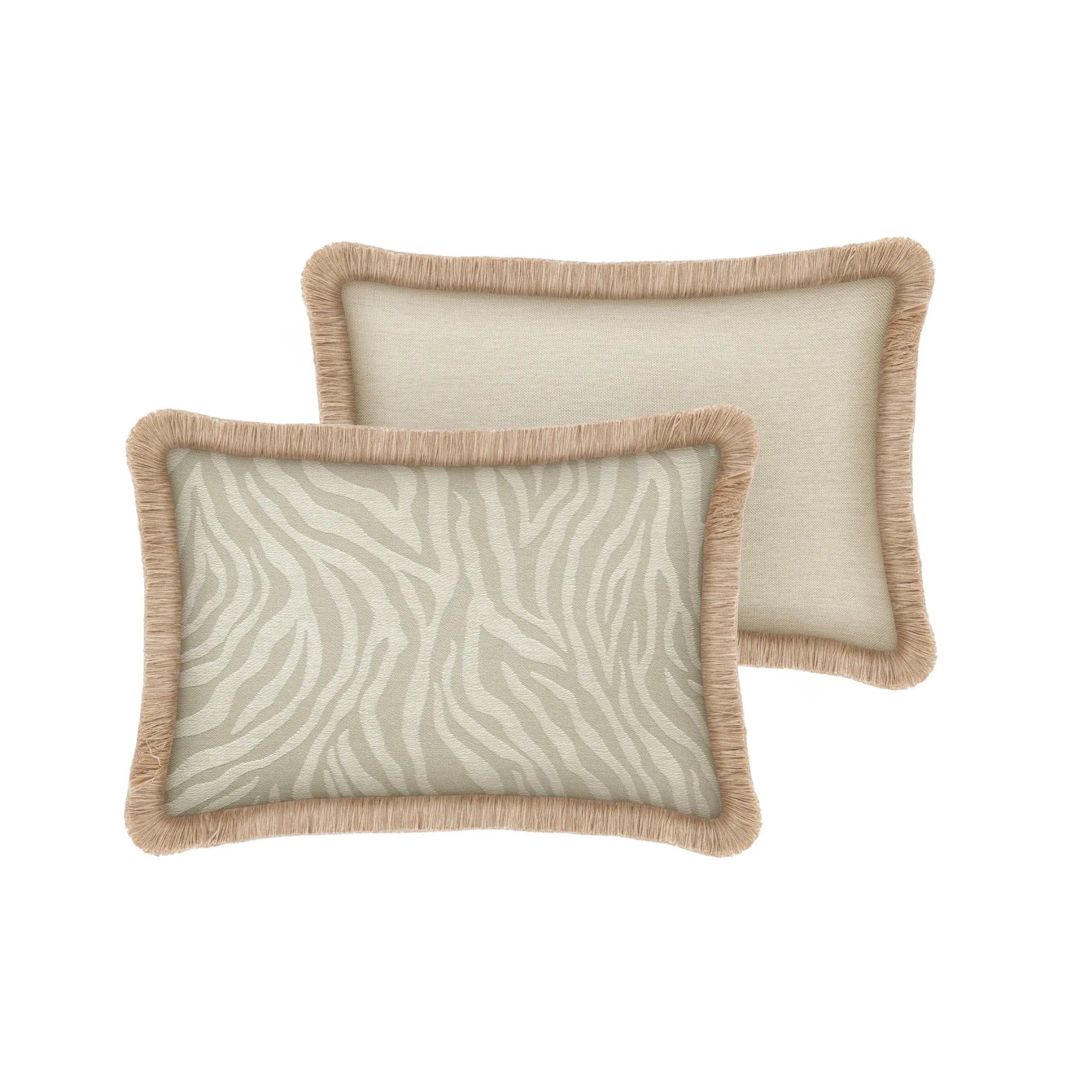 Amina Cushion with Frills in light pink color, perfect for adding a feminine touch to your living room decor 