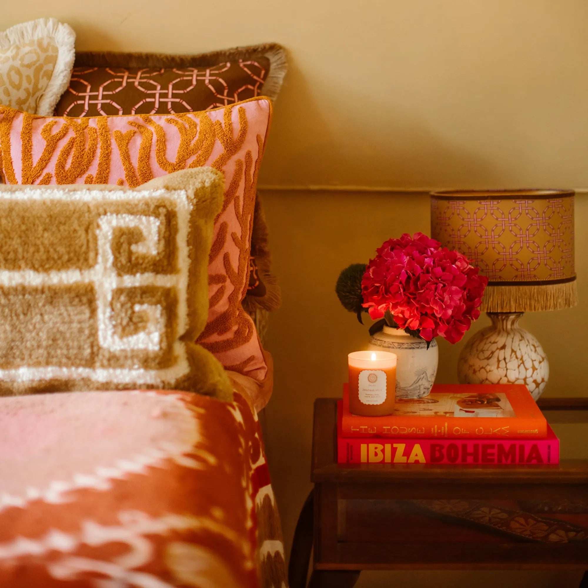 Lauren Cushion in warm, inviting orange for a cozy, welcoming feel