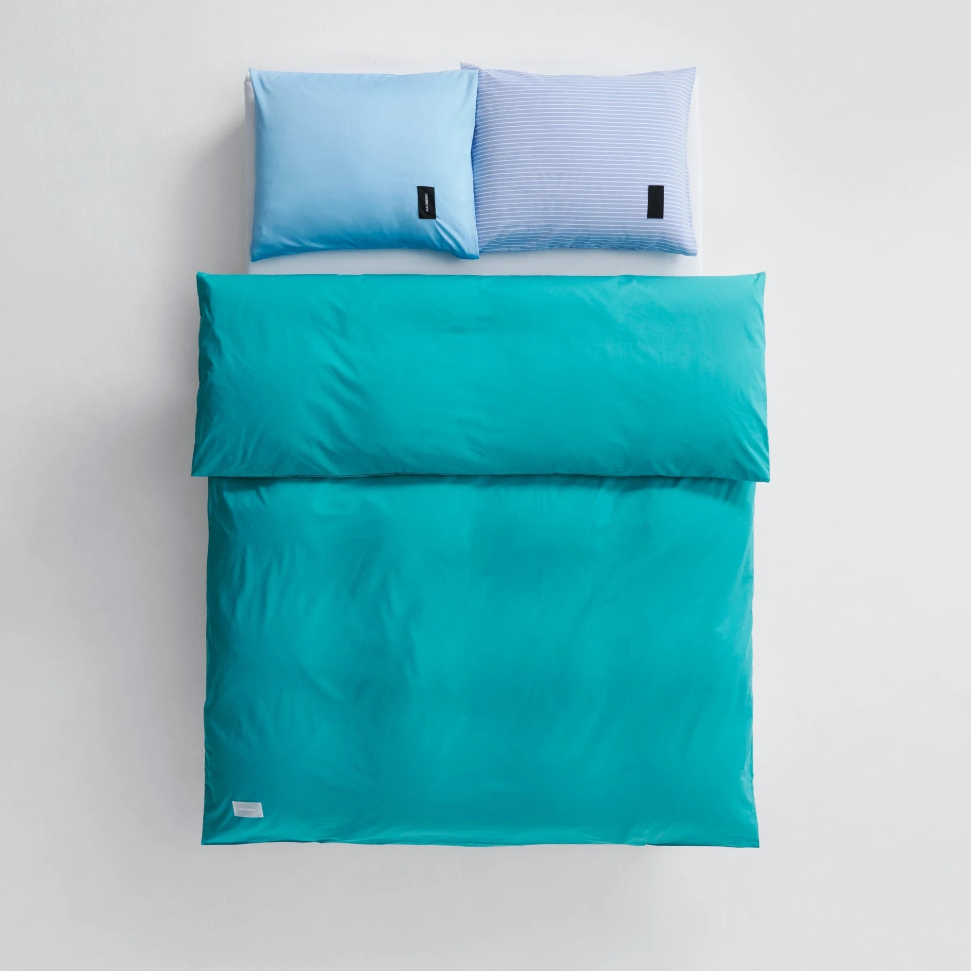 Pure Poplin Duvet Cover - Aqua Green