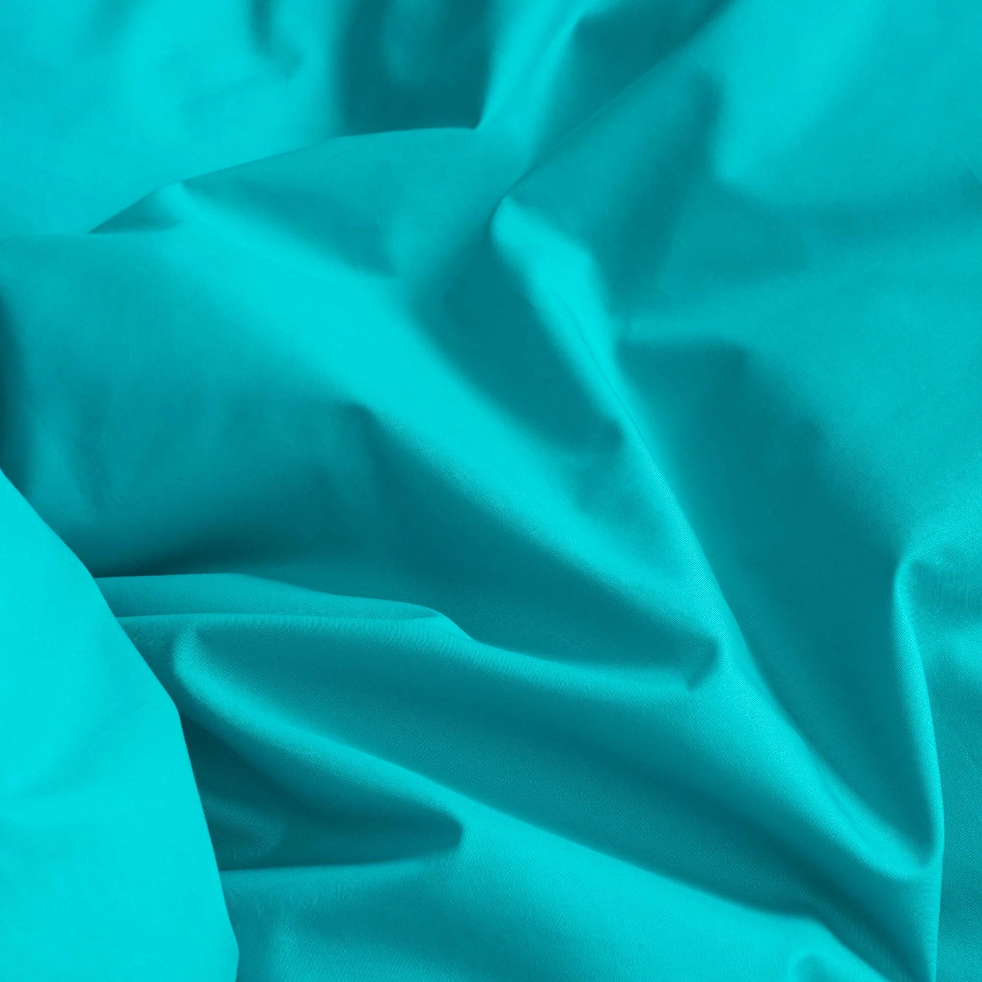 Pure Poplin Duvet Cover - Aqua Green