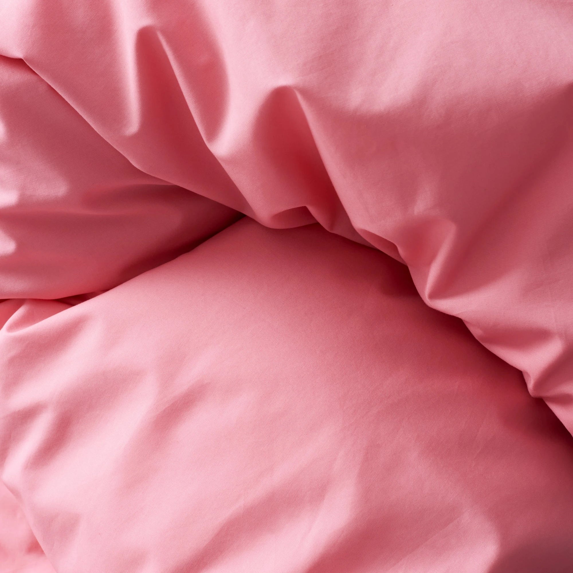 Pure Poplin Duvet Cover - Coral Pink