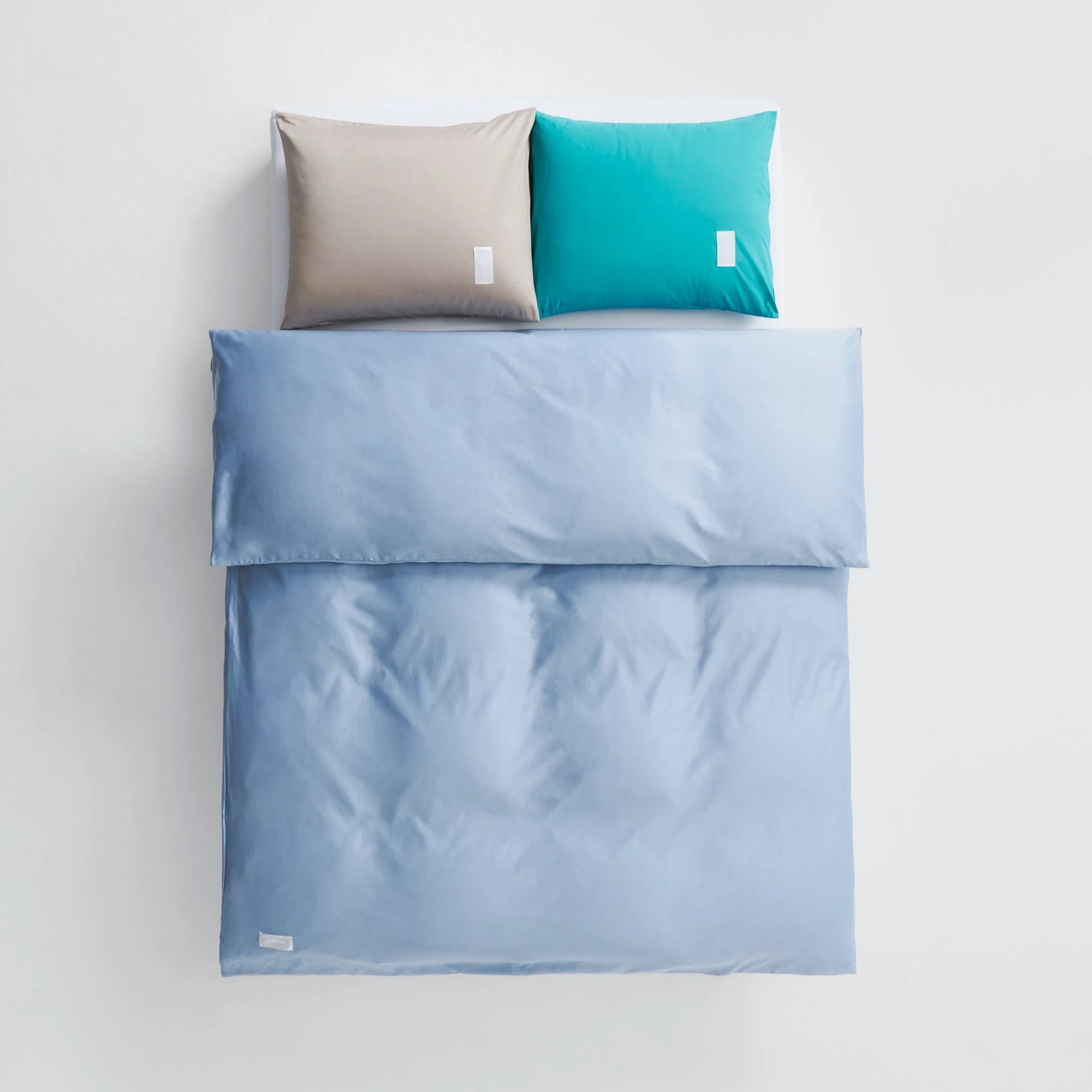 Pure Sateen Duvet Cover - Haze Blue