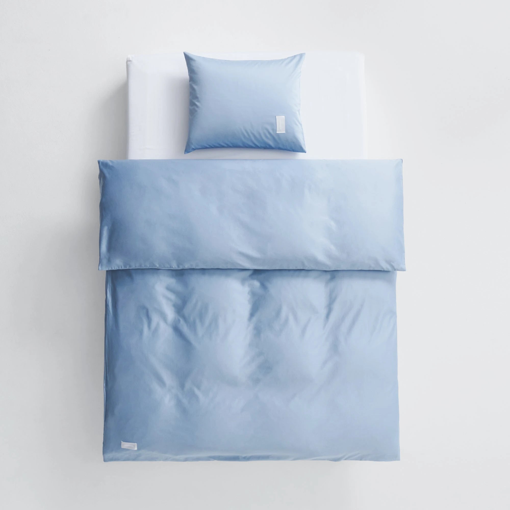 Pure Sateen Duvet Cover - Haze Blue