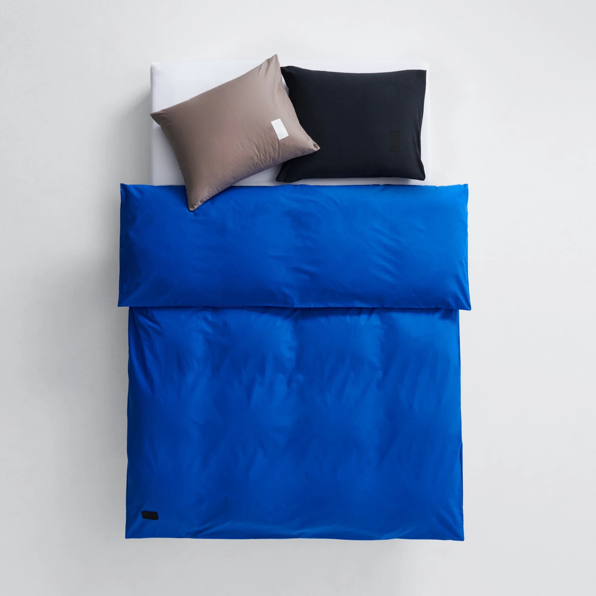 Pure Poplin Duvet Cover - Italian Blue