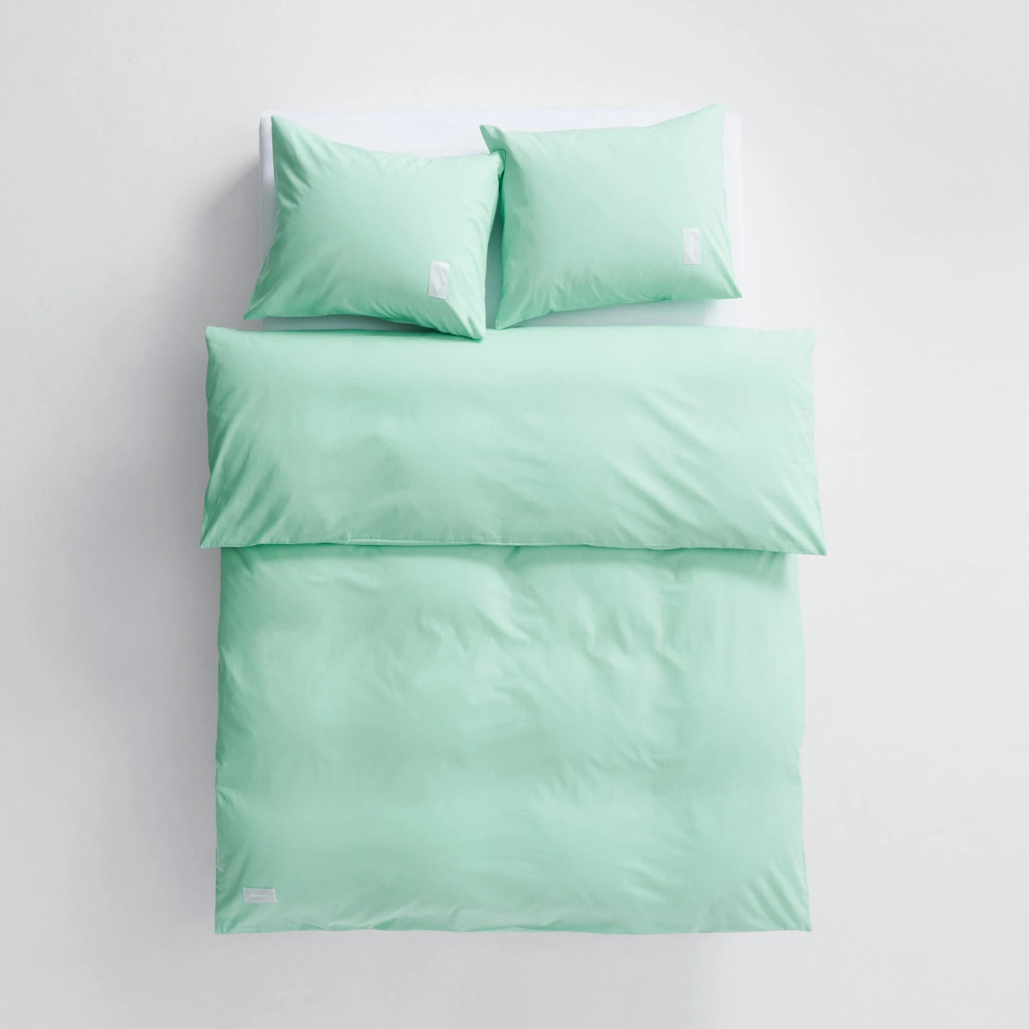 Pure Poplin Duvet Cover - Pale Green