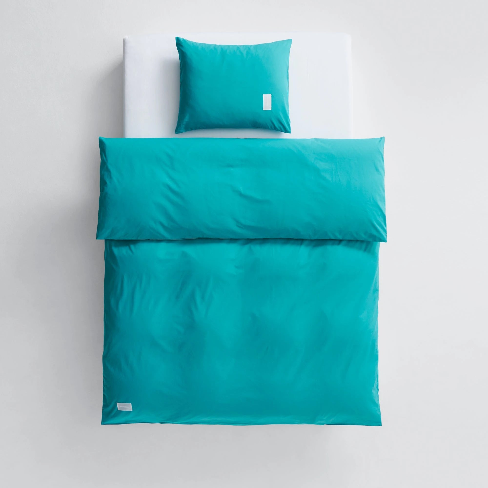 Pure Poplin Pillow Case - Aqua Green