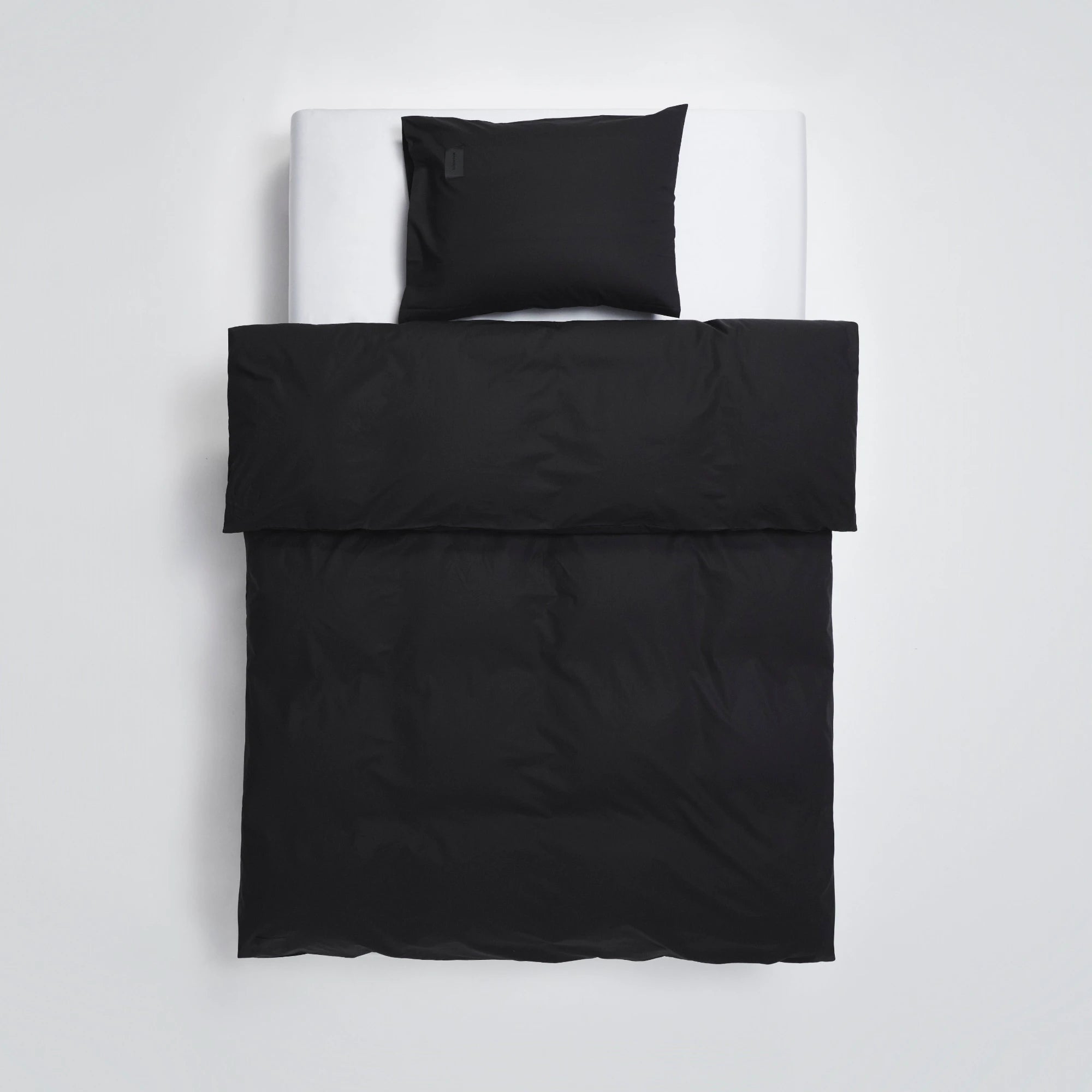 Pure Poplin Pillow Case - Black