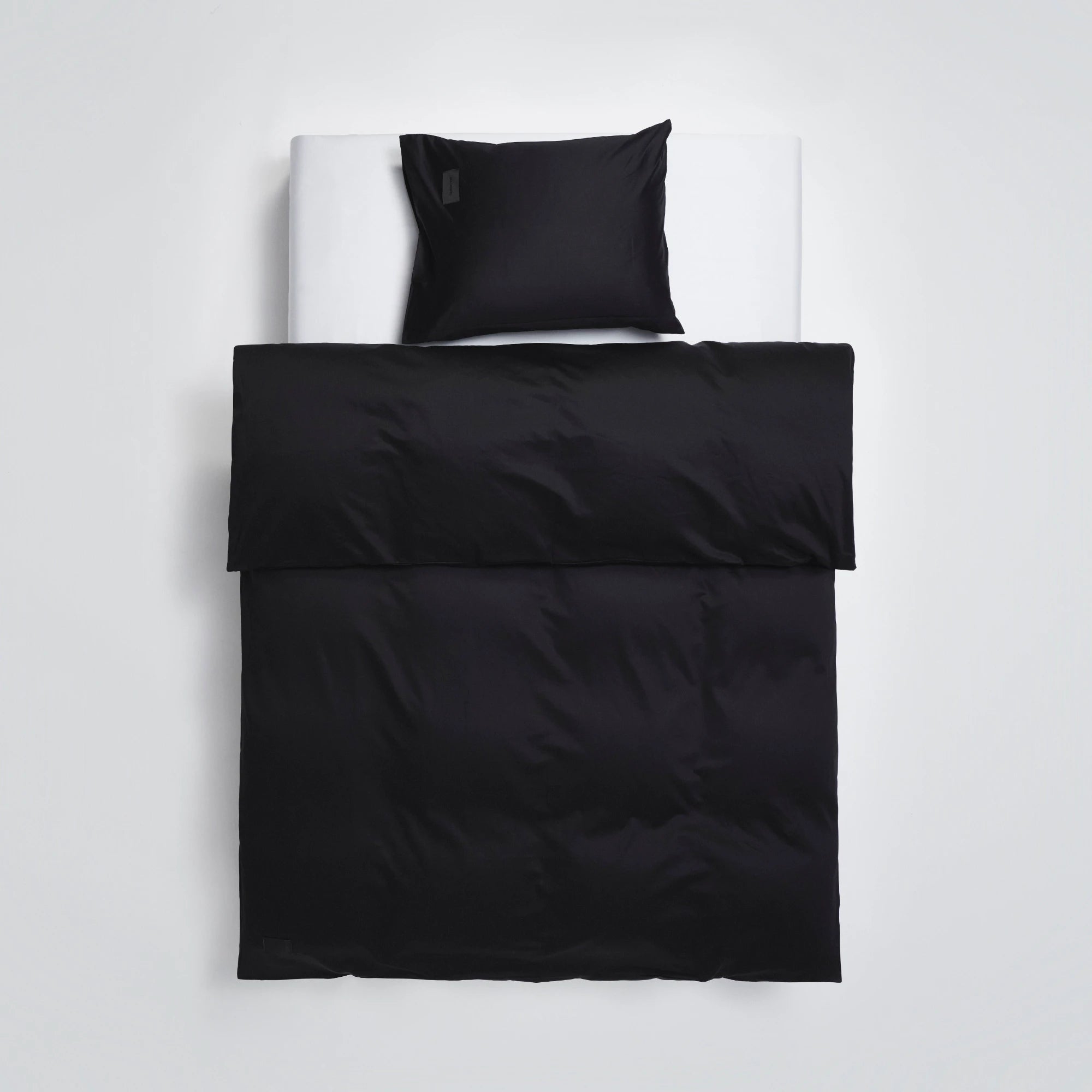 Pure Sateen Pillow Case - Black