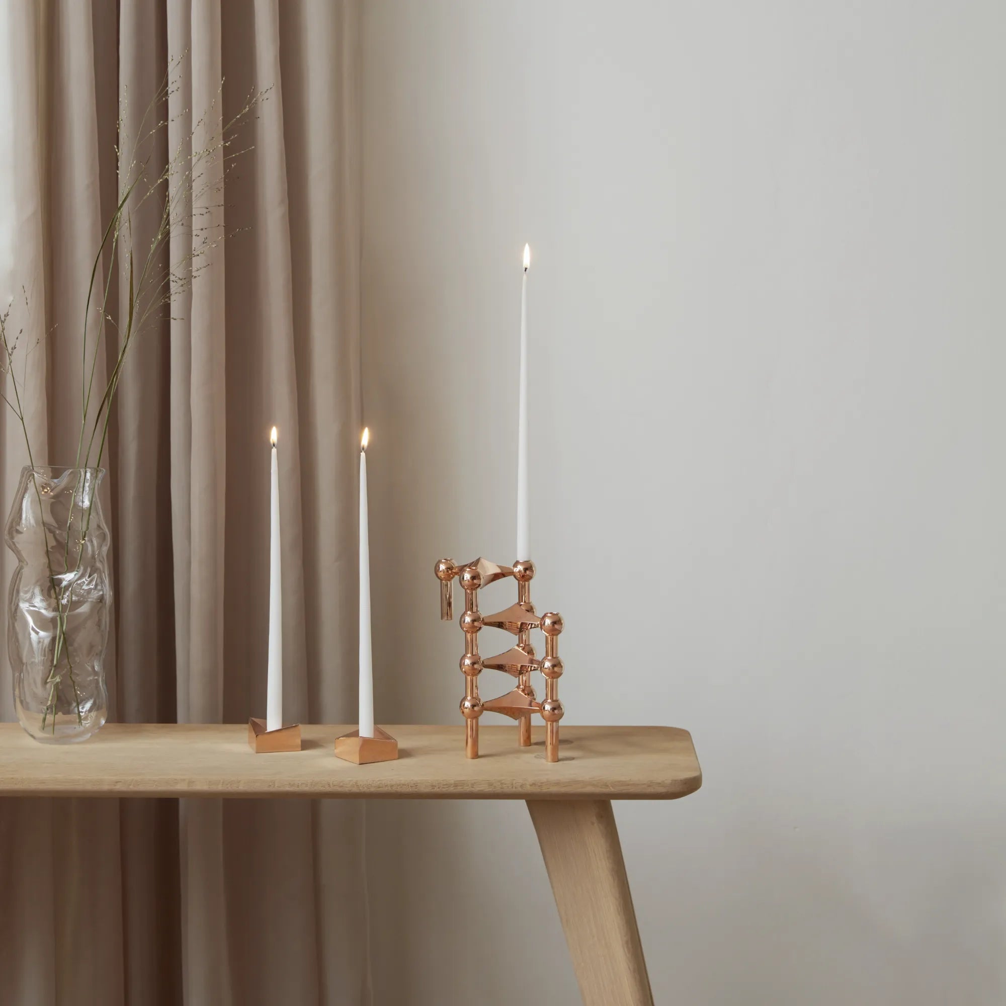 Modular Candle Holder - Rose Gold - Configuration 1