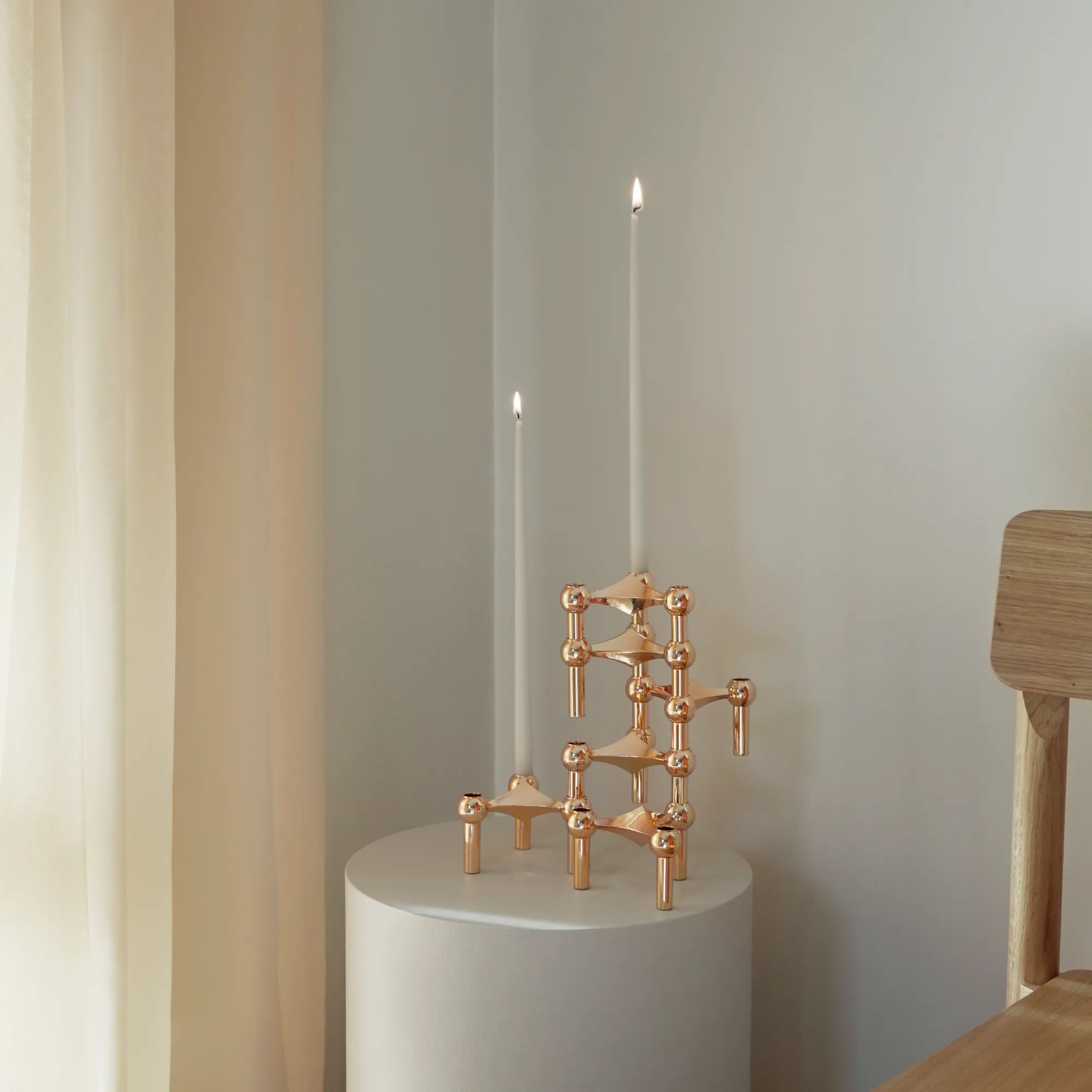 Modular Candle Holder - Rose Gold - Configuration 1