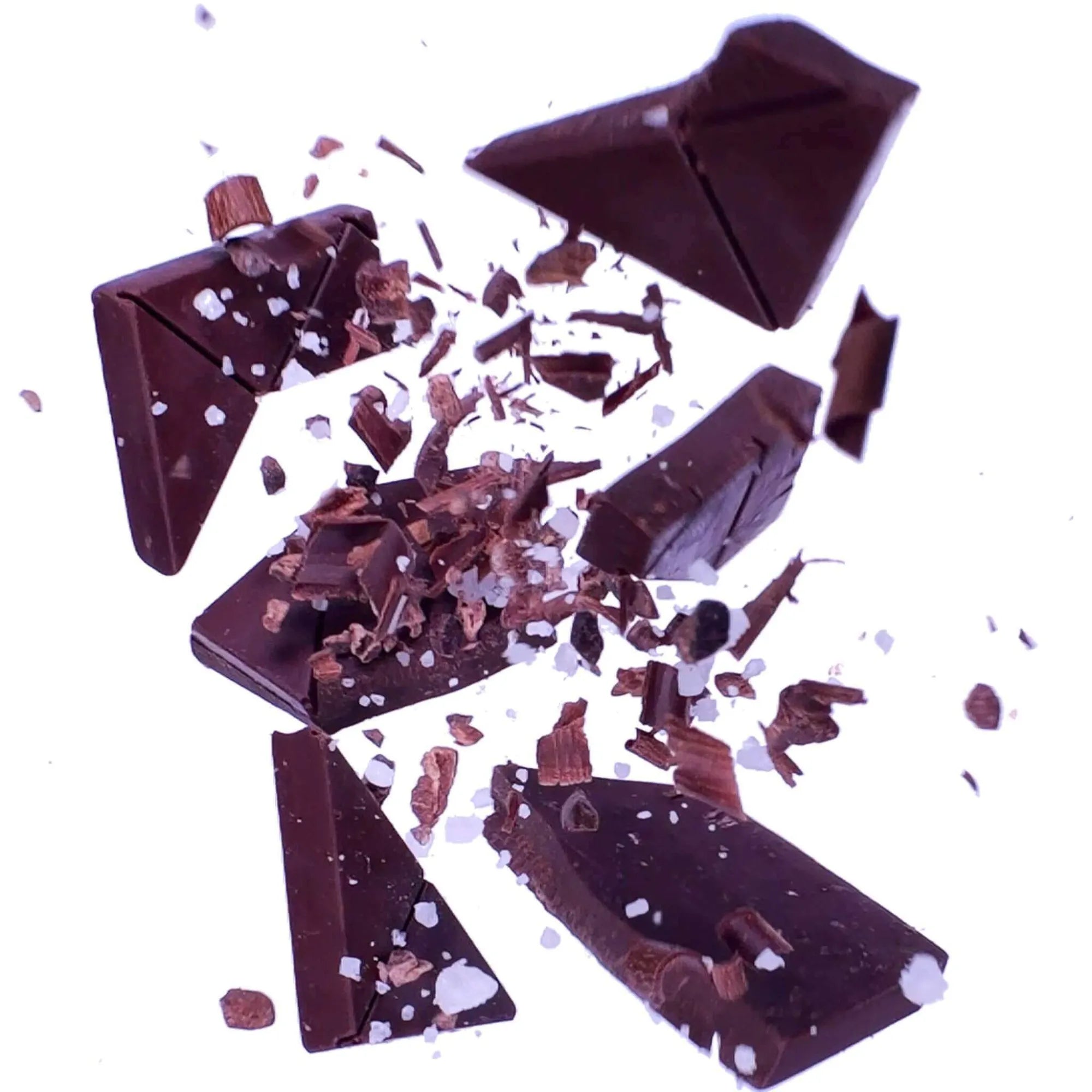 Experience the perfect balance of sea salt and 77% dark chocolate