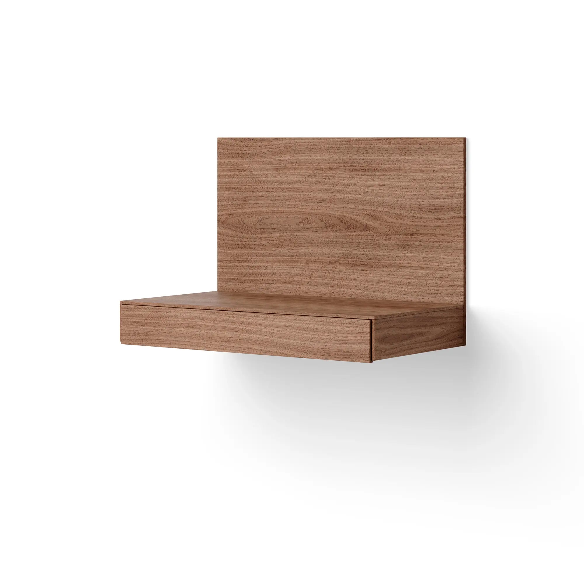 Stylish Tana Wall Mounted Desk in espresso finish with built-in corkboard and organizer