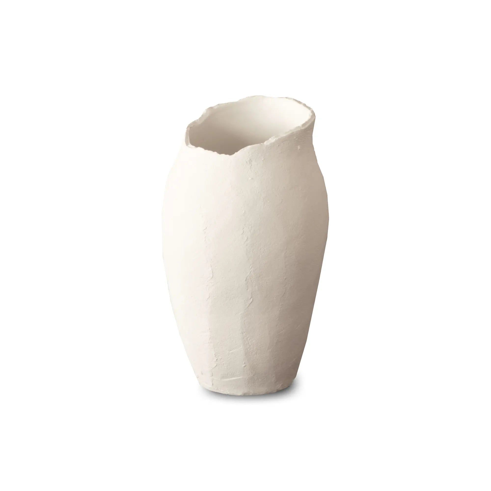 Handcrafted ceramic Magnolia Vase in white and blue colors, perfect for displaying fresh flowers in any room of the house