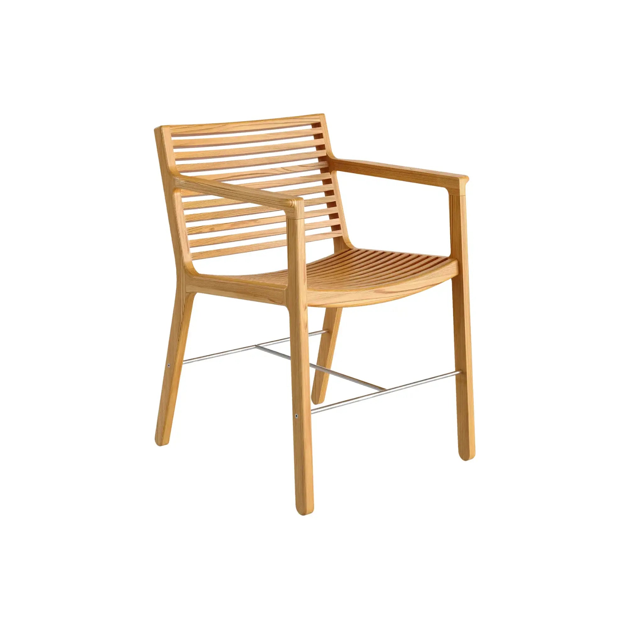 Outdoor Rib Dining Chair with Armrest