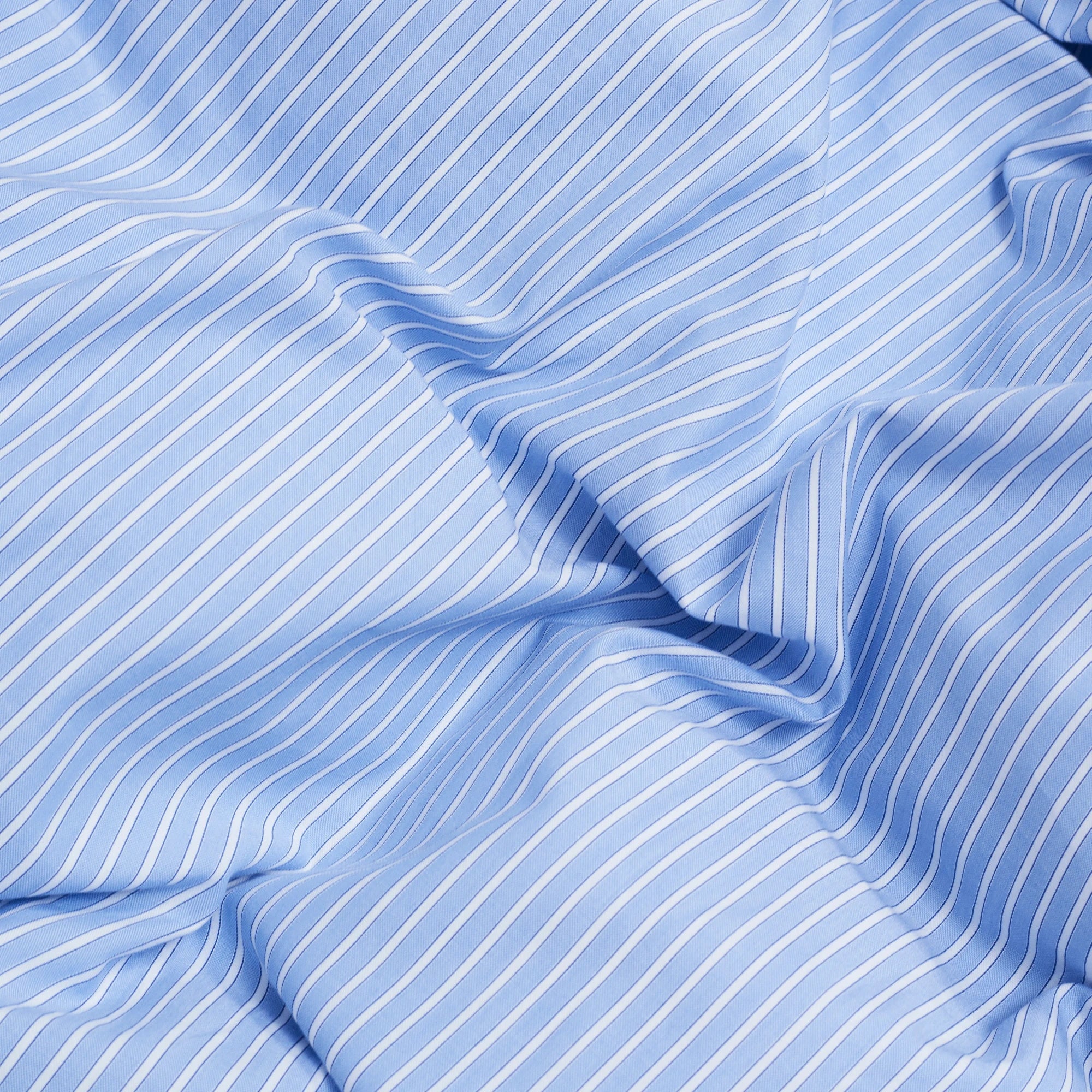 Wall Street Pillow Case - Stripe Light Blue Oxford