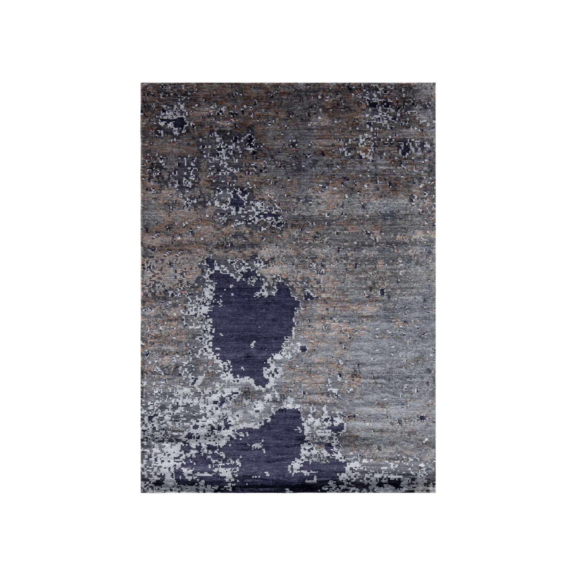 A luxurious, hand-woven Moon Rug with a celestial design and plush texture