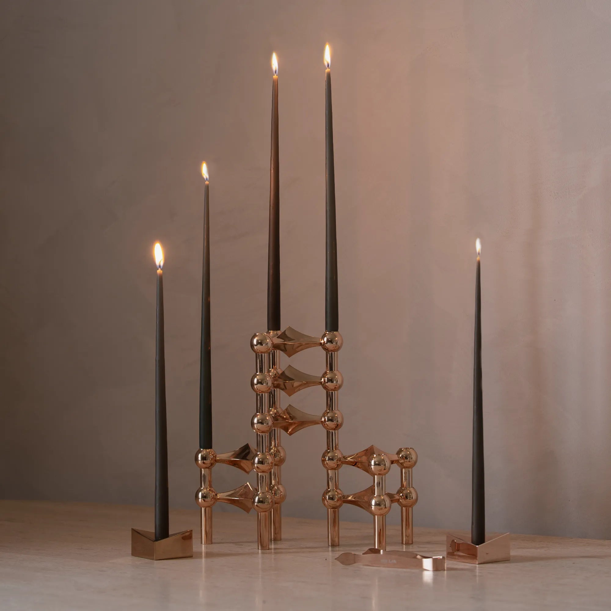 Modular Candle Holder - Rose Gold - Configuration 2