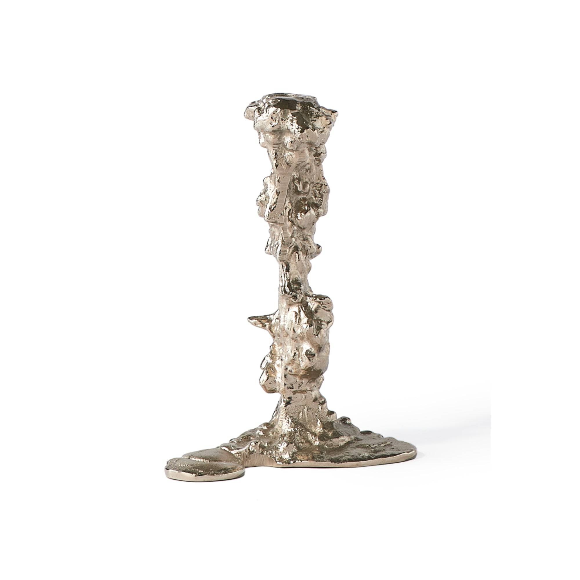 Drip Candle Holder - Silver - THAT COOL LIVING