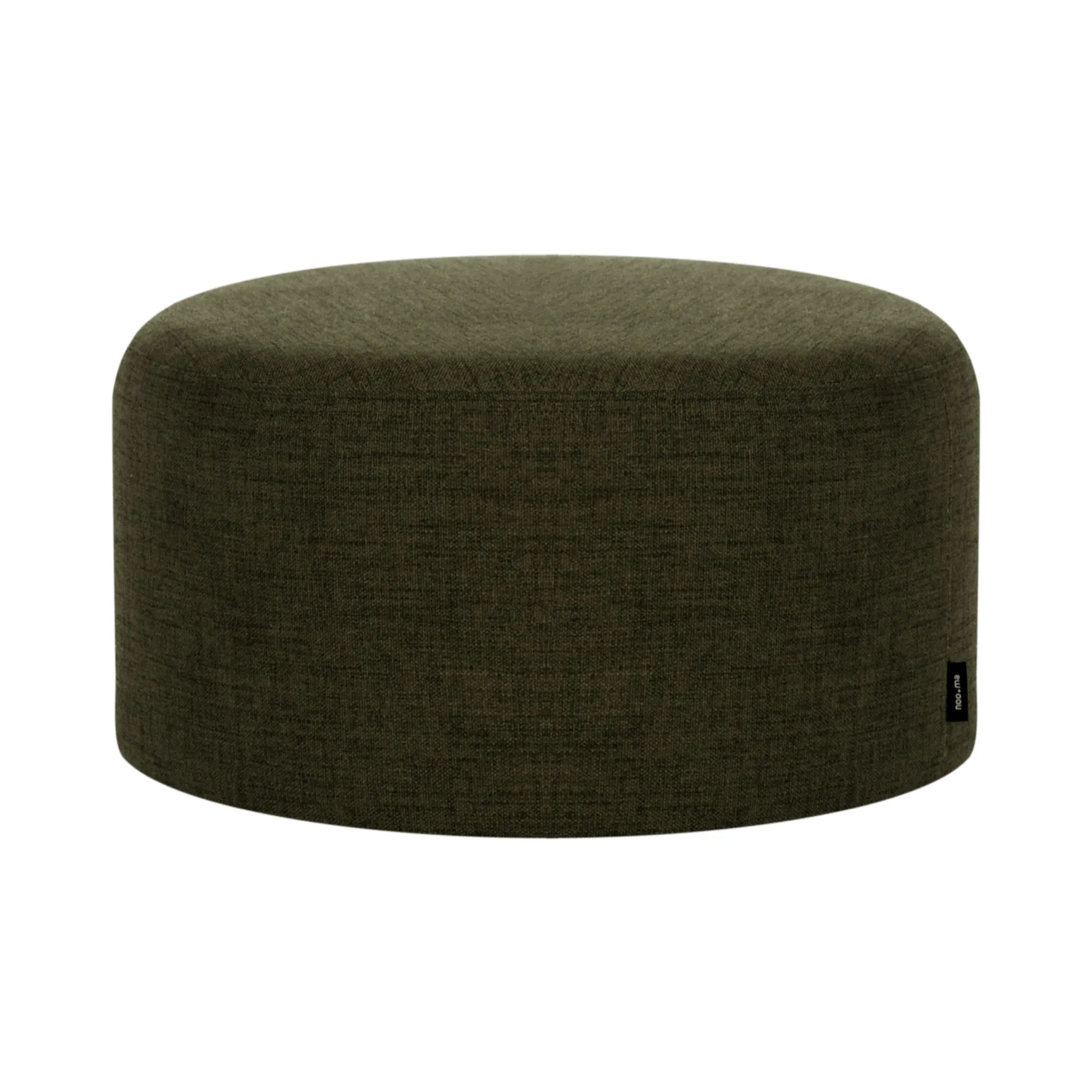 Folk Pouf - Low showcasing a laid-back style and comfortable cushioning