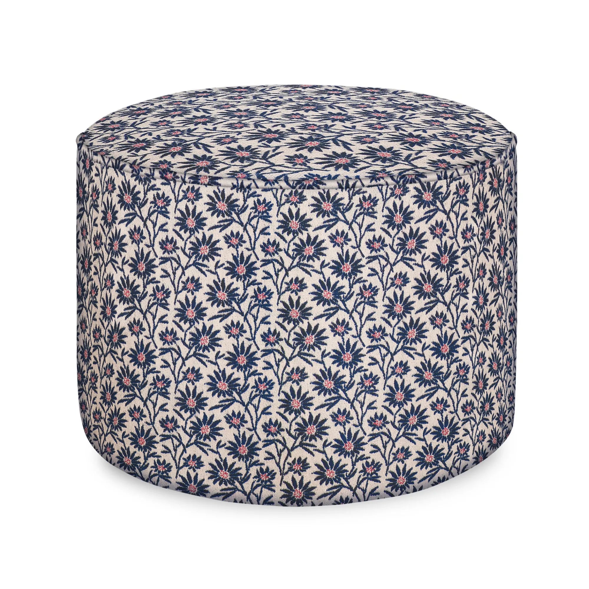 Cozy Mako Pouf in cream, perfect for relaxation and comfort