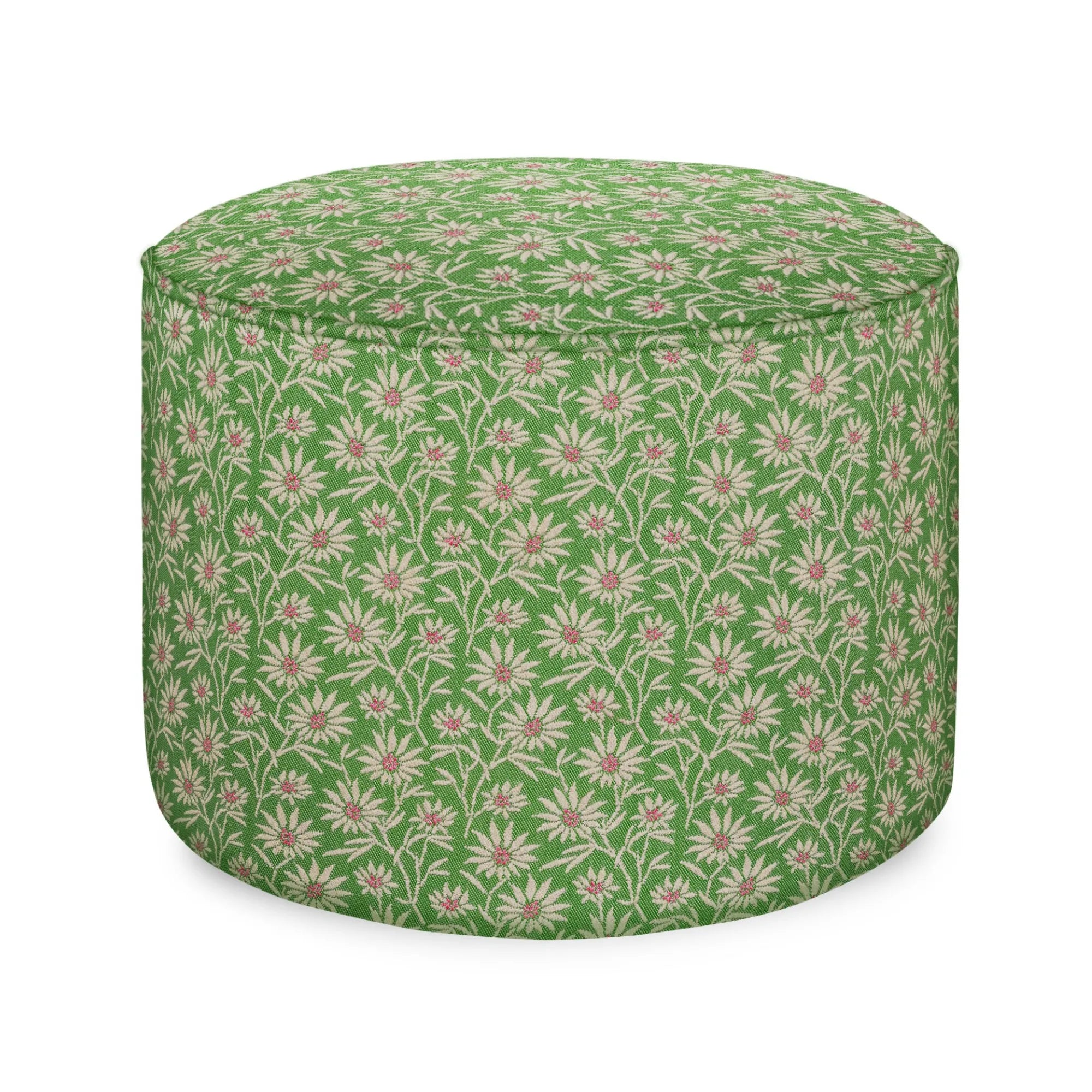 Soft and comfortable Mako Pouf in light blue, perfect for lounging