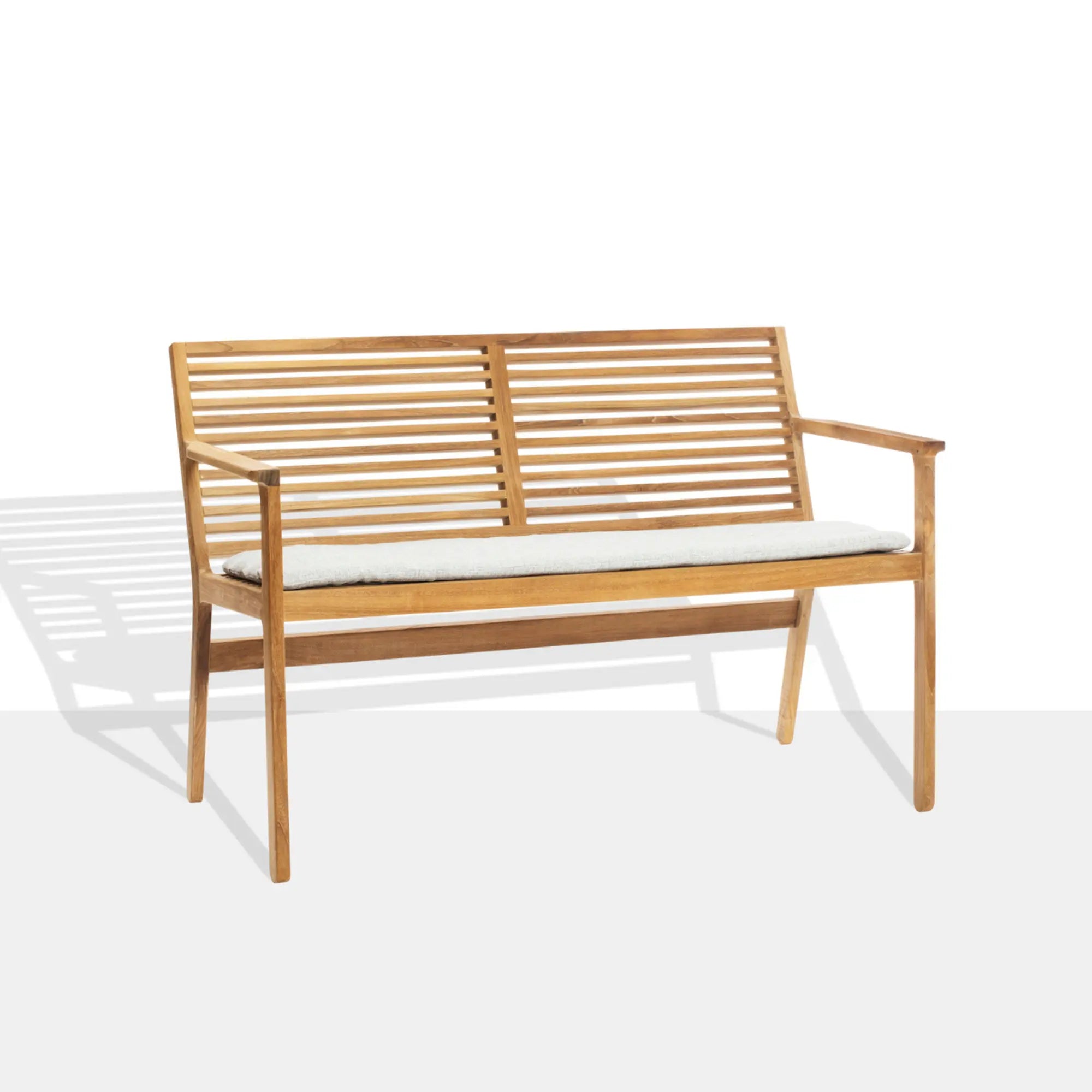 Outdoor Rib Dining Bench With Backrest