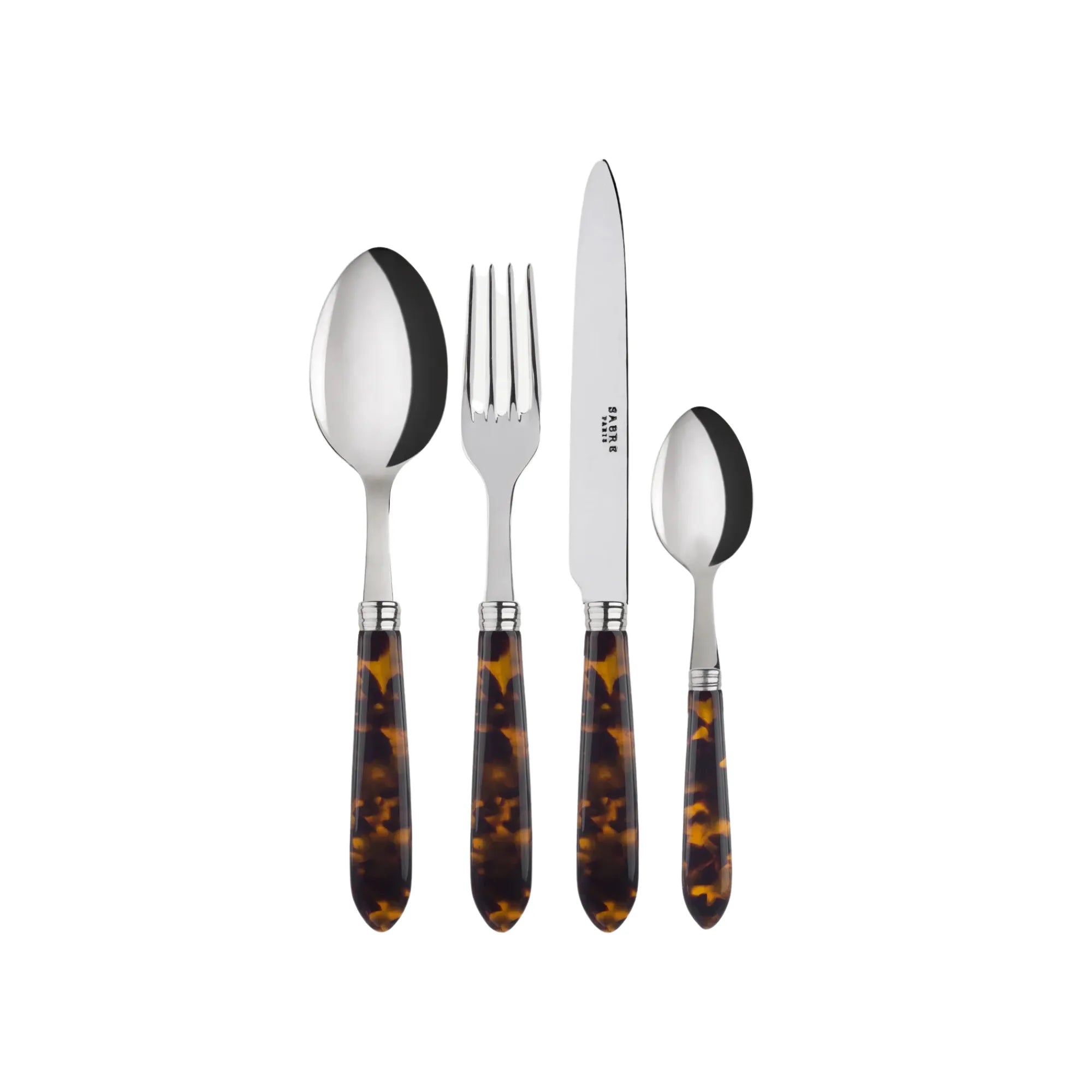 Tortoise Cutlery Set in elegant rose gold finish, perfect for entertaining