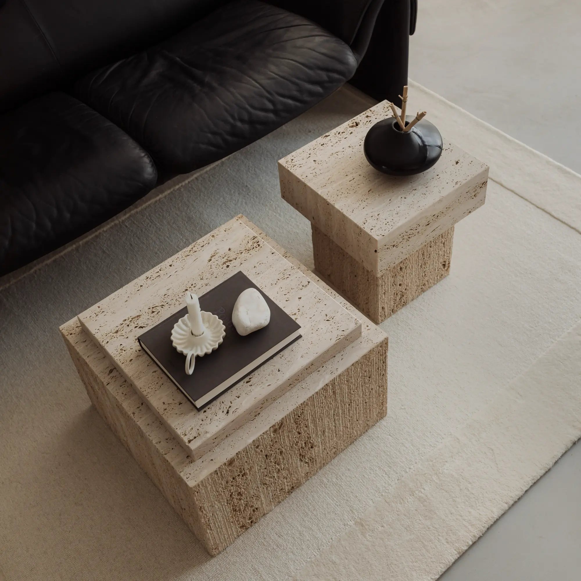  Stylish Bari Coffee Table featuring open shelf for storage and display 